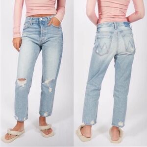 MOTHER Superior The Tomcat Distressed Jeans In The Confession Wash Size 30